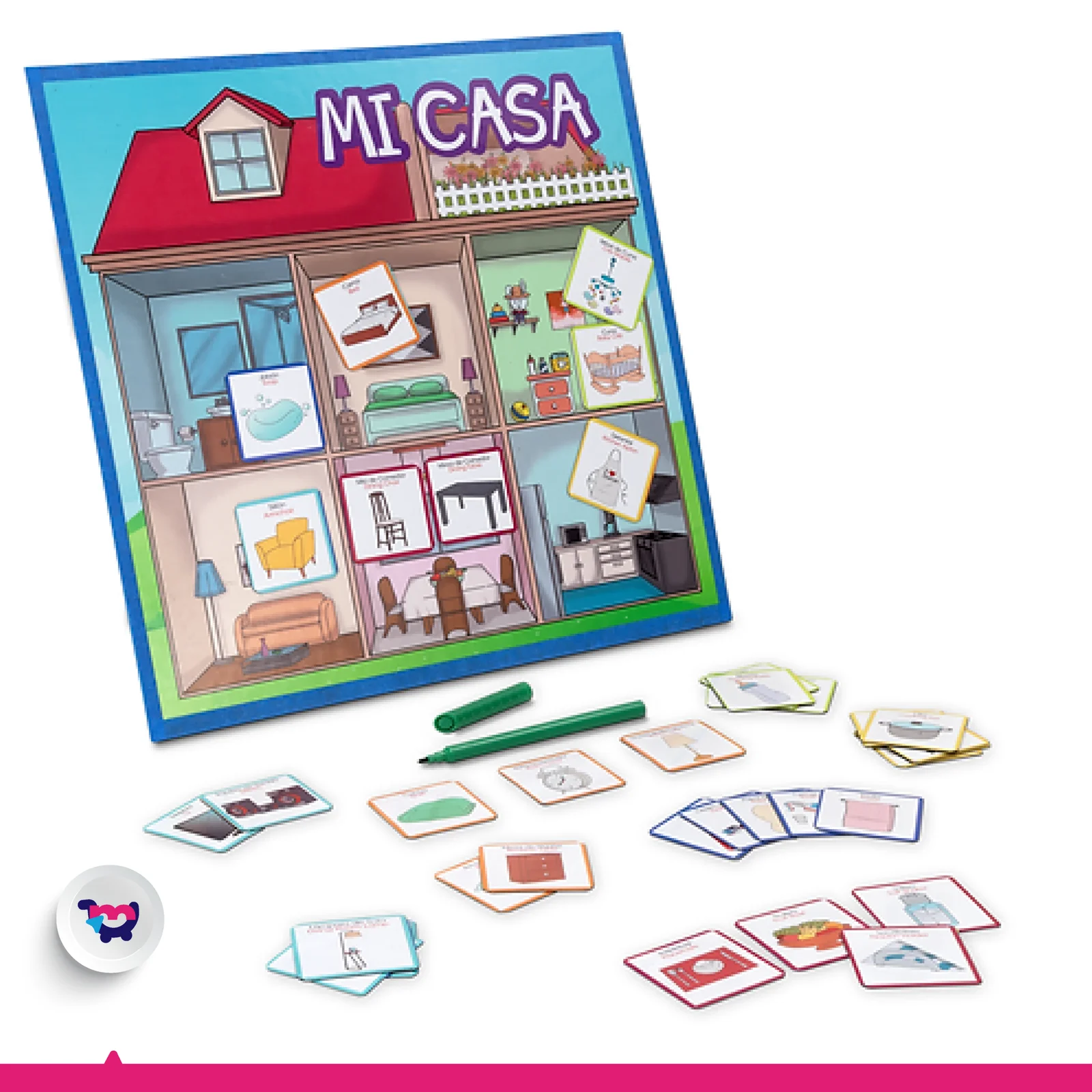 Tablero imantado mi casa🏠