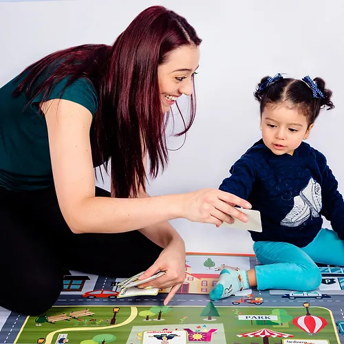 Tapete Acolchado Ciudad Bilingüe