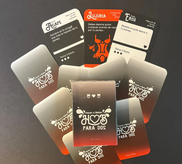 Hacer o beber (HOB) para parejas – Juego de cartas