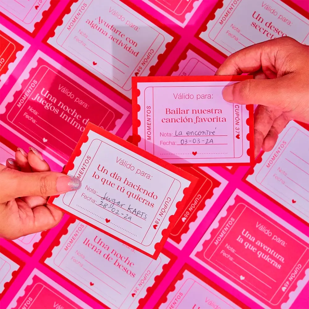 Cupones para regalar momentos juntos