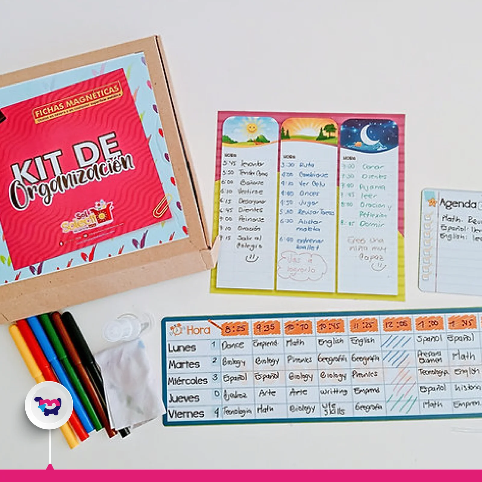 Kit organización para nevera niños