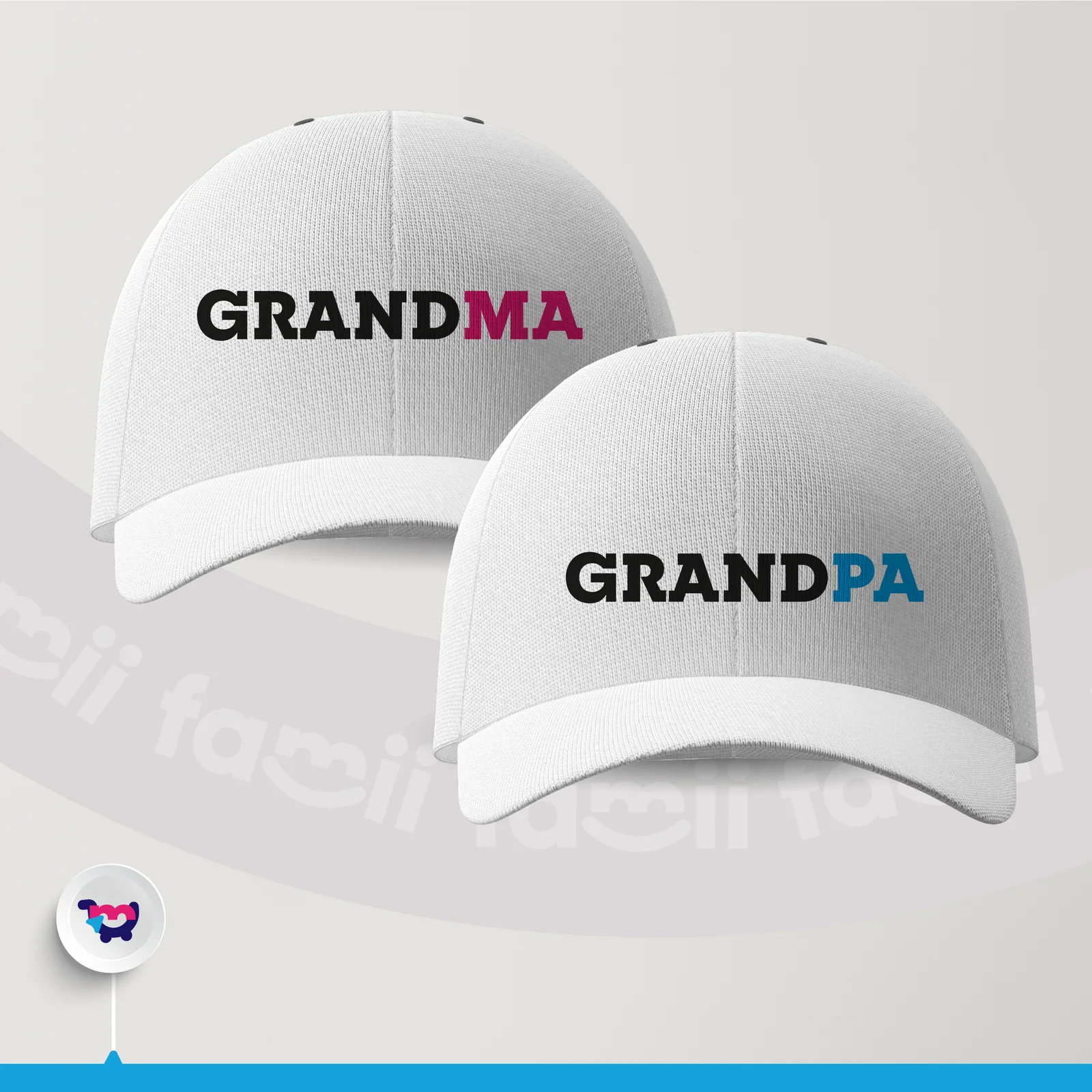 kit gorras “grandpa & grandma”