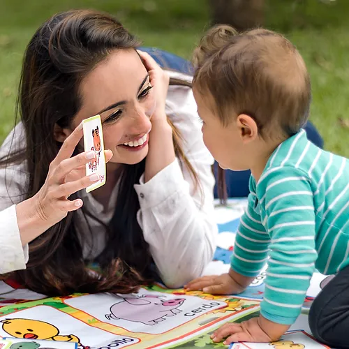 Tapete Acolchado Animales Bilingüe