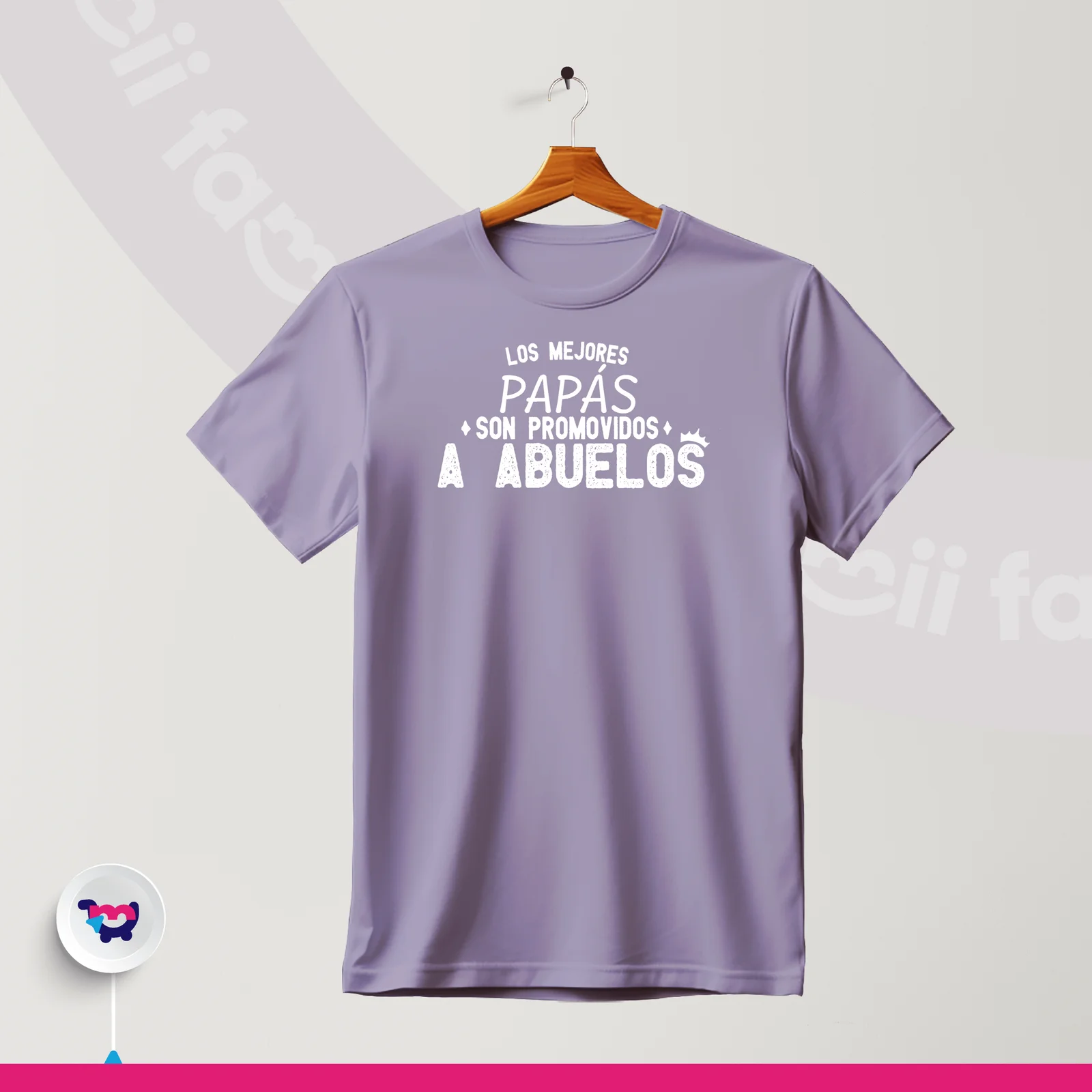 Camiseta “Los mejores papás son promovidos a abuelos”