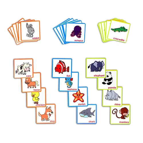 Tapete Acolchado Animales Bilingüe