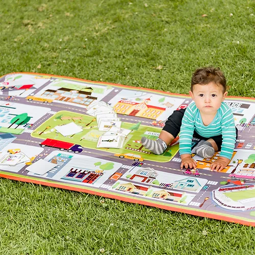 Tapete Acolchado Ciudad Bilingüe