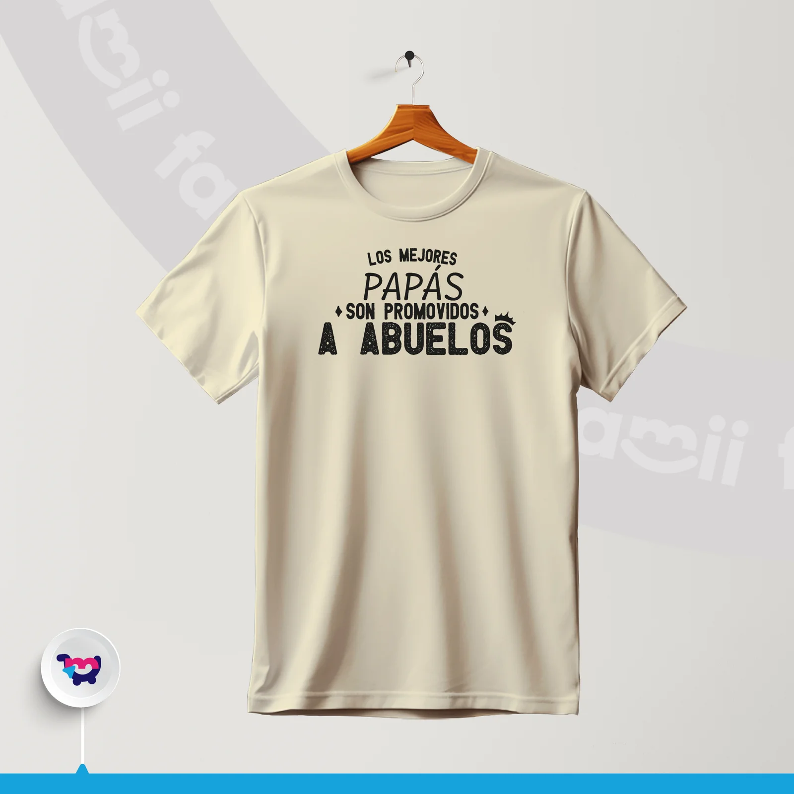 Camiseta “Los mejores papás son promovidos a abuelos”