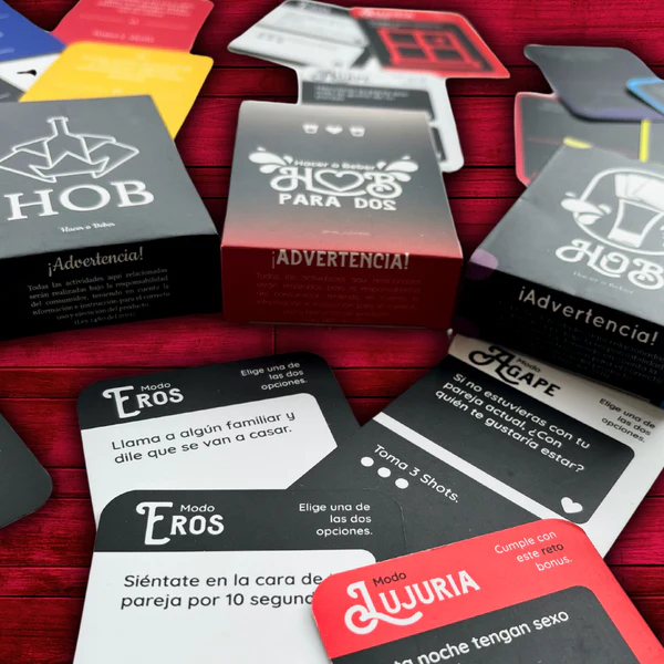 Hacer o beber (HOB) para parejas – Juego de cartas