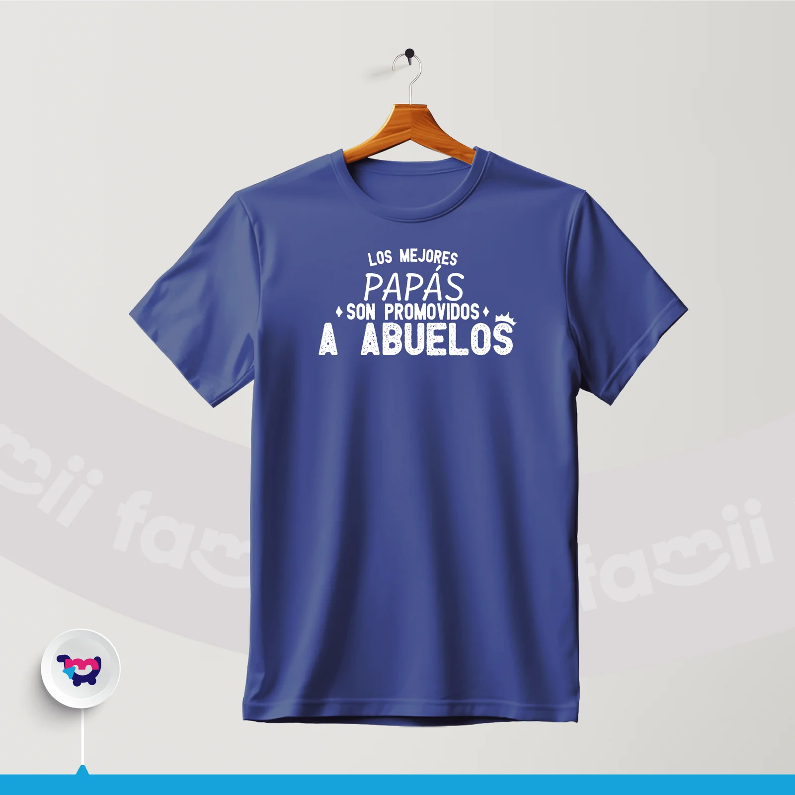 Camiseta “Los mejores papás son promovidos a abuelos”
