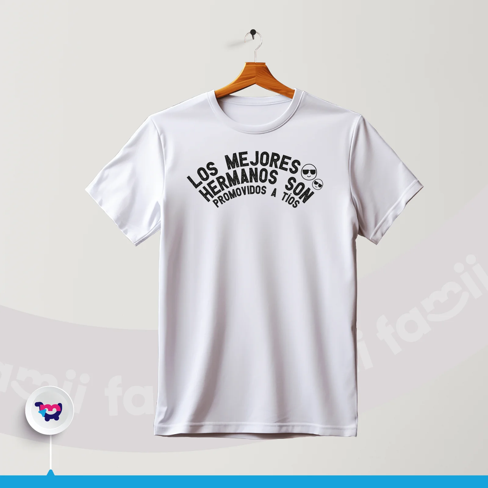 2. Camiseta “Los mejores hermanos son promovidos a tíos”