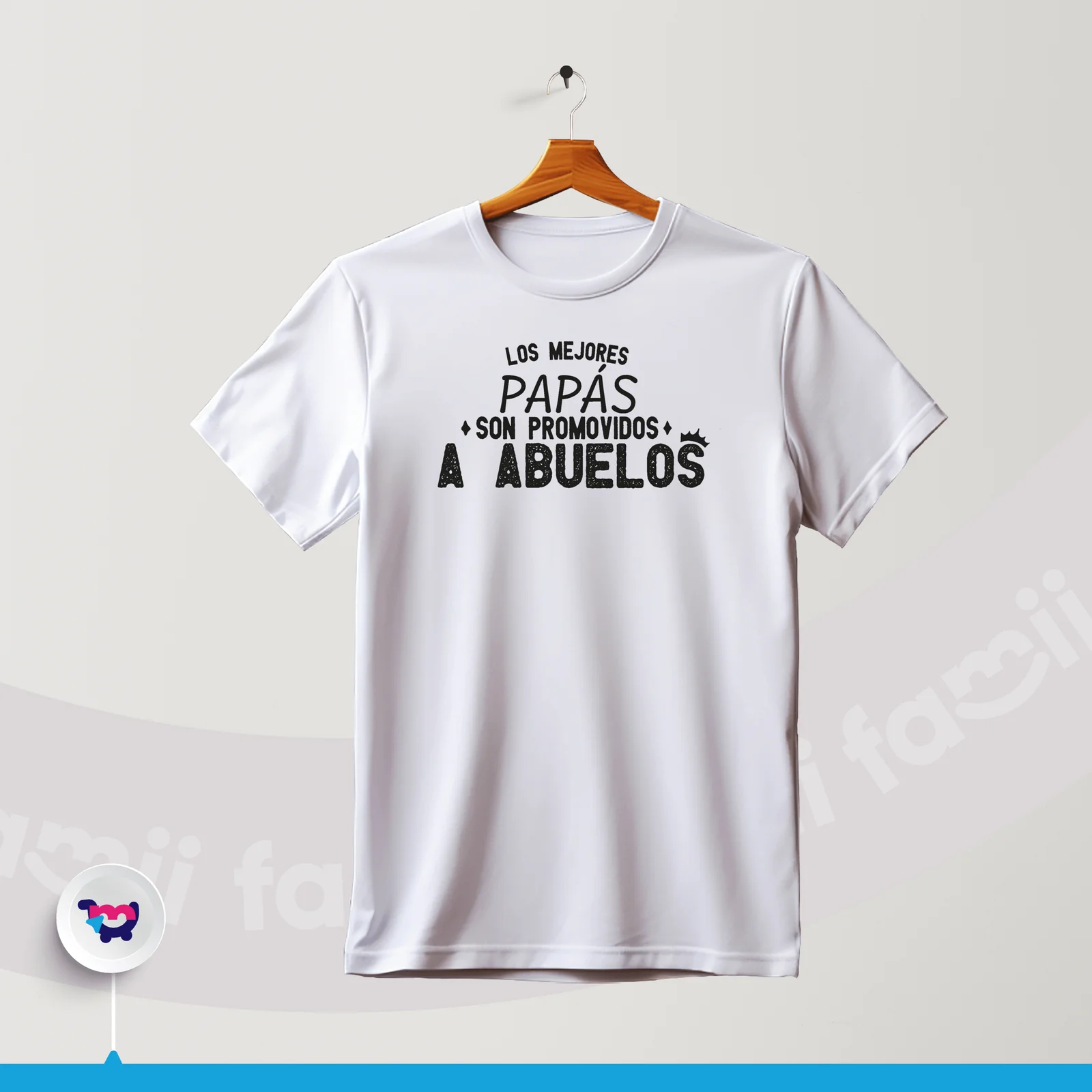 Camiseta “Los mejores papás son promovidos a abuelos”