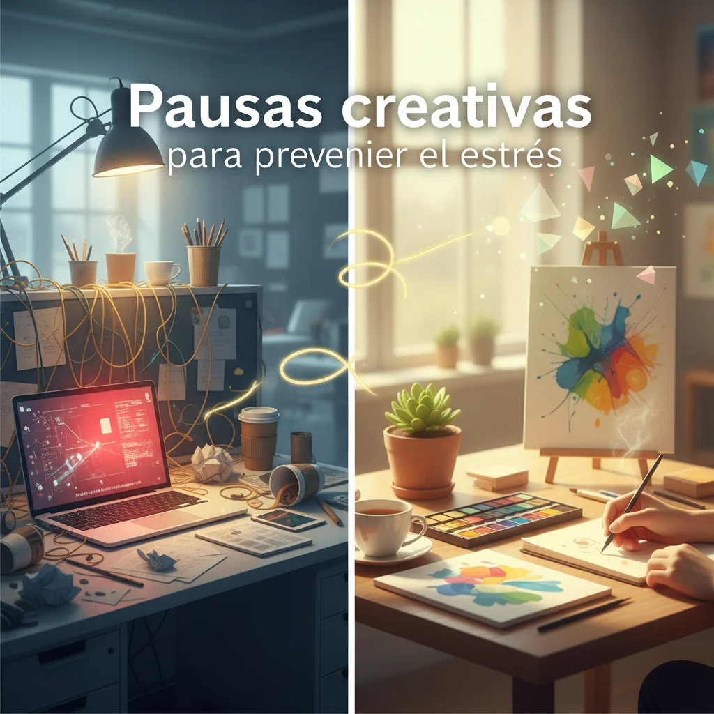Pausas  creativas para prevenir el estrés