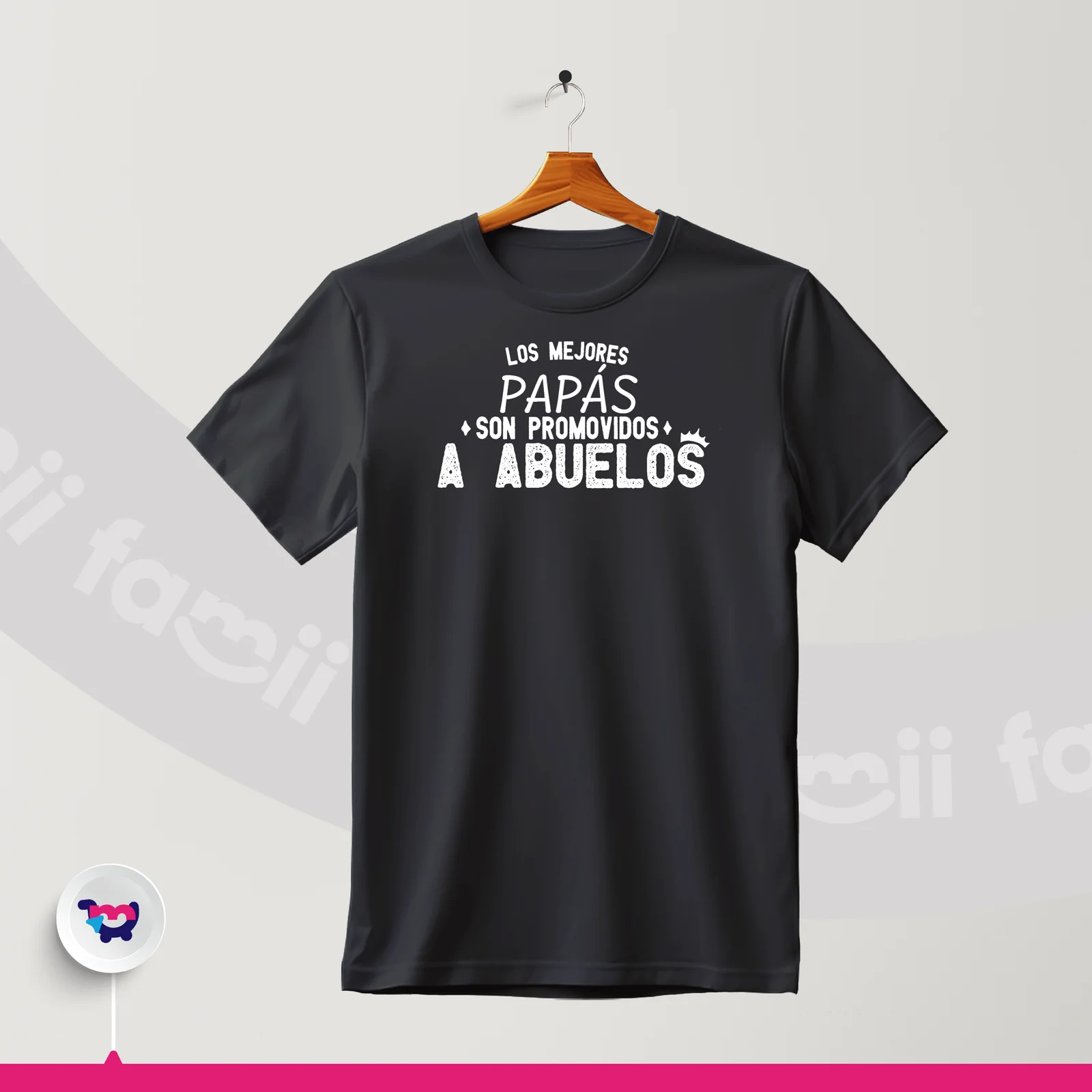 Camiseta “Los mejores papás son promovidos a abuelos”