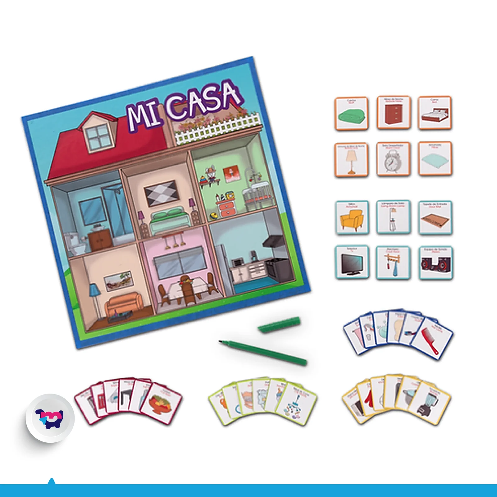 Tablero imantado mi casa🏠