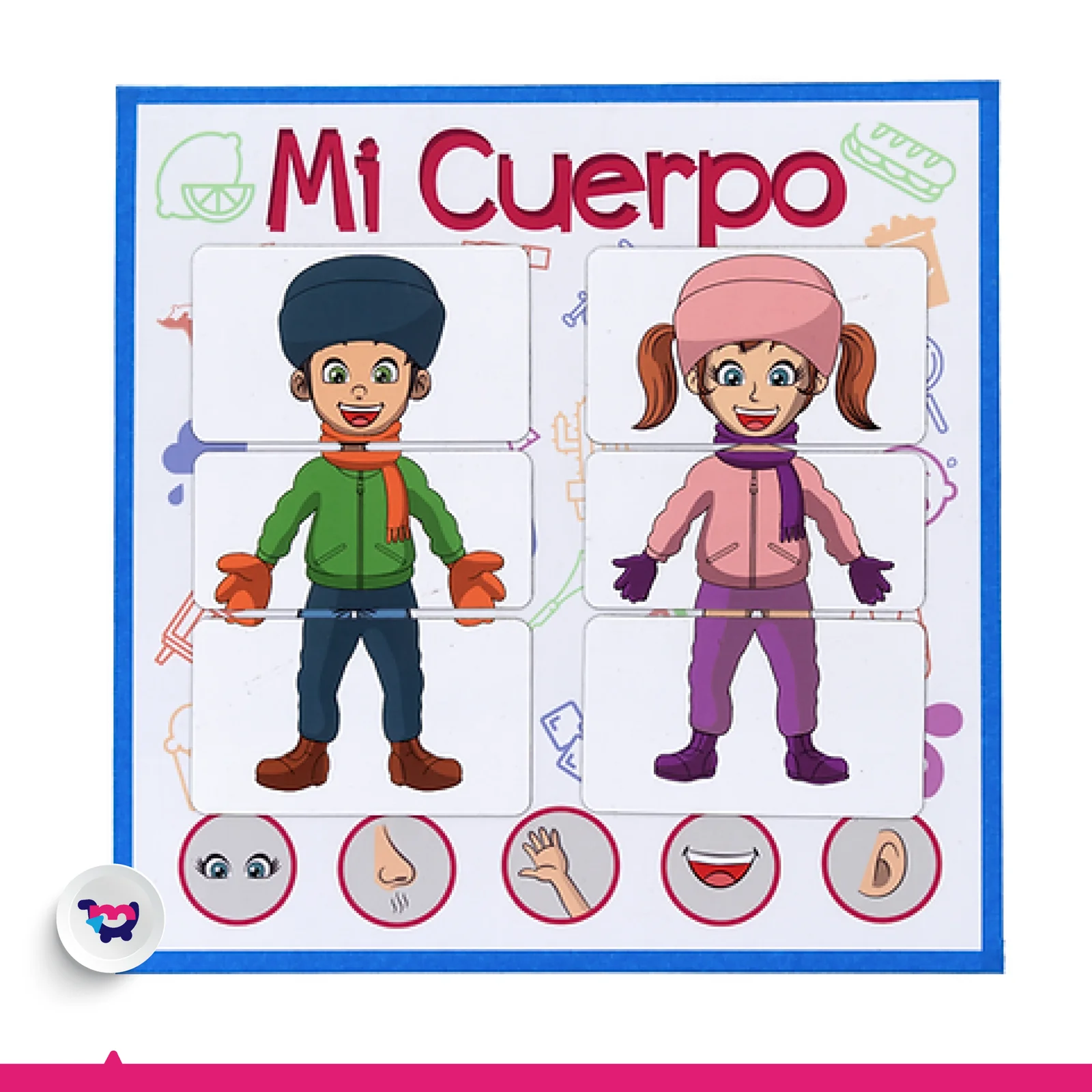 Tablero imantado mi cuerpo