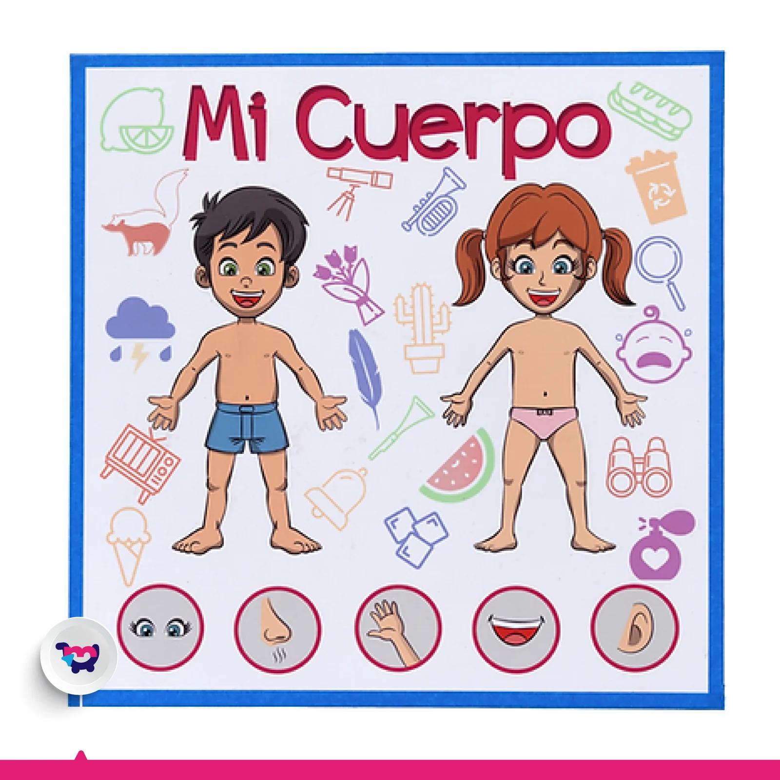 Tablero imantado mi cuerpo