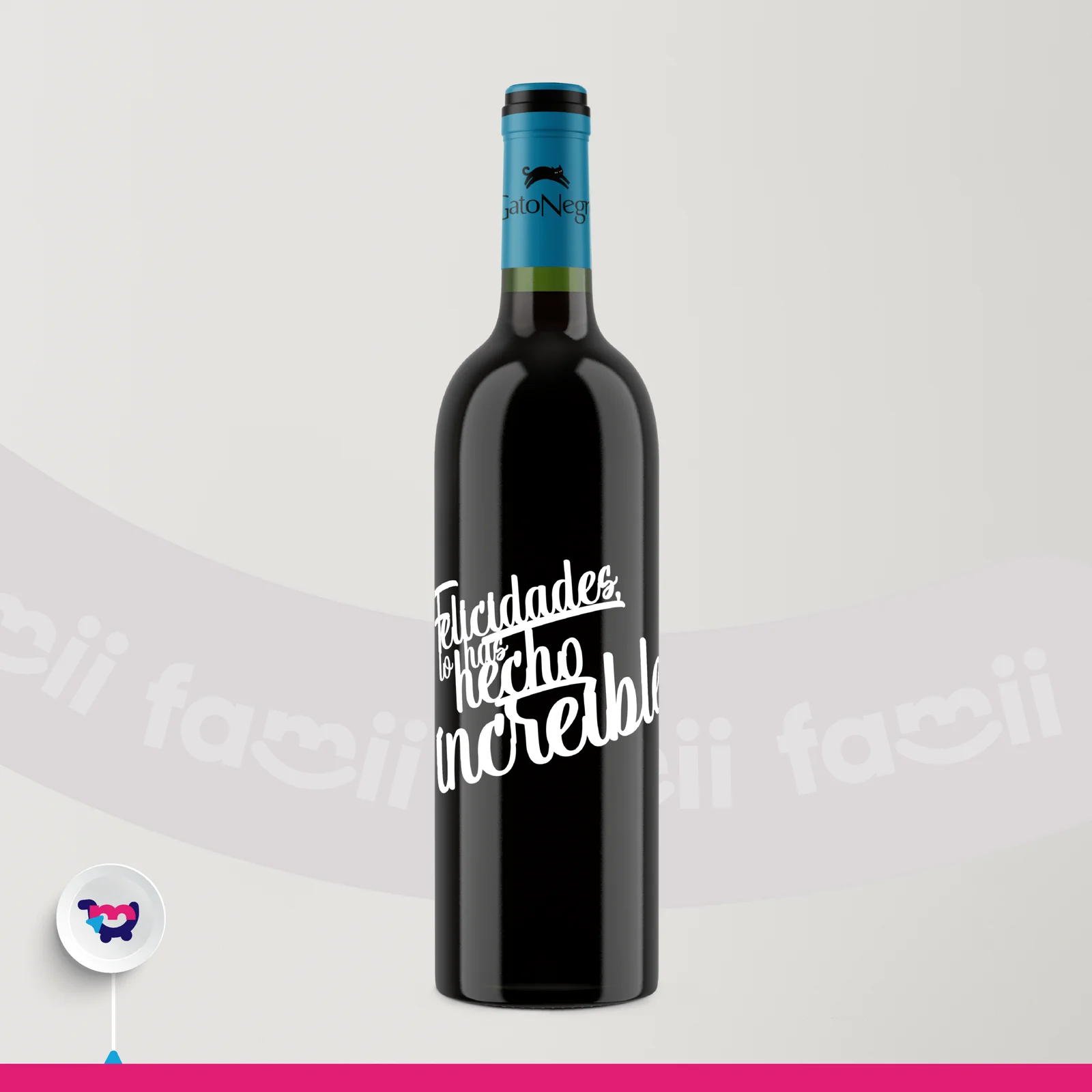 Vino “¡Felicidades! lo has hecho increíble”