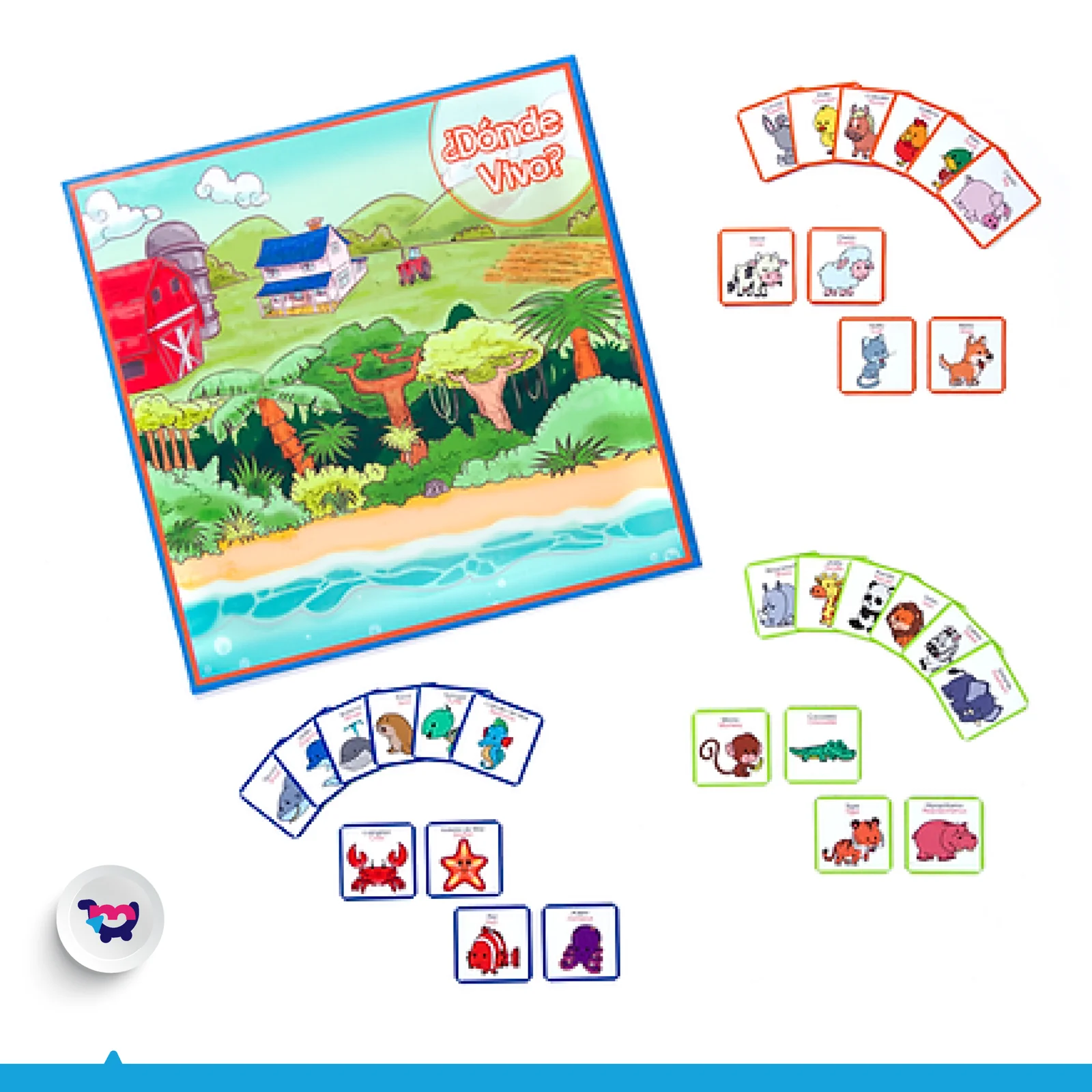 Tablero imantado ¿Dónde vivo? 🤔