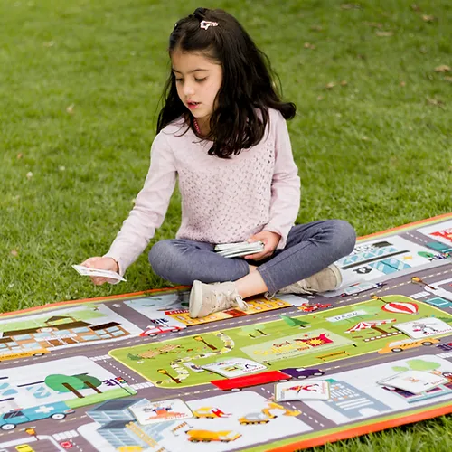 Tapete Acolchado Ciudad Bilingüe