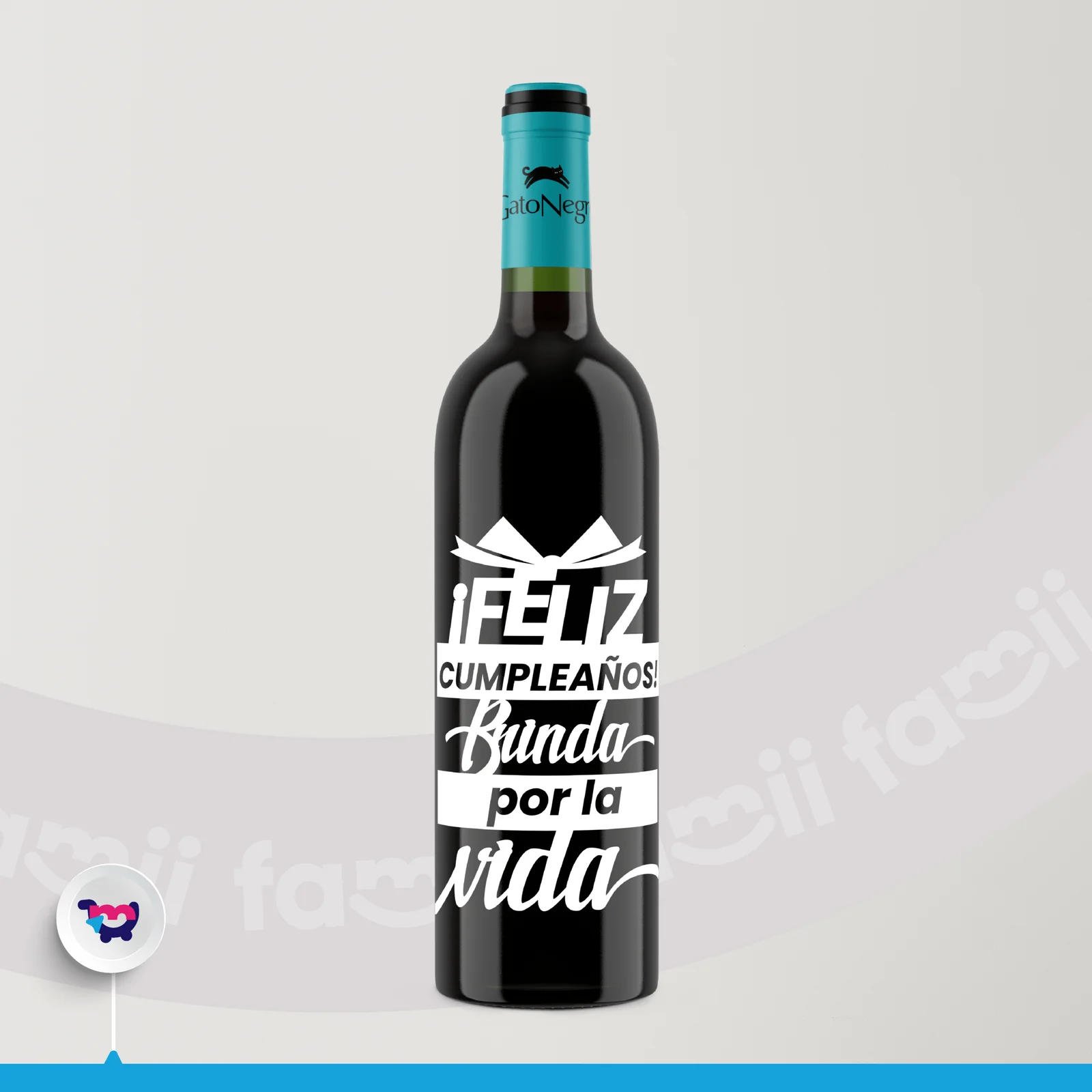 Vino “¡Feliz cumpleaños! Brinda por la vida”